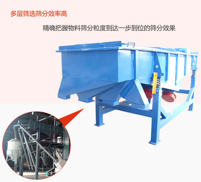 多層篩選篩分更高效，精度把握物料篩分粒度到達一步到位的篩分效果。